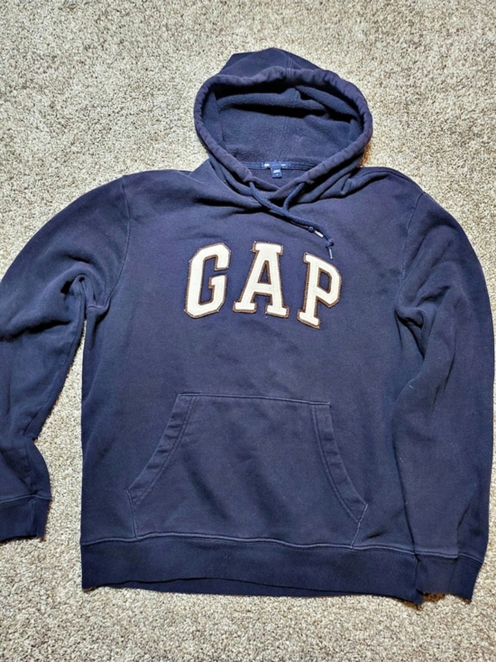 GAP VintageSoft Arch Logo Hoodie Blue